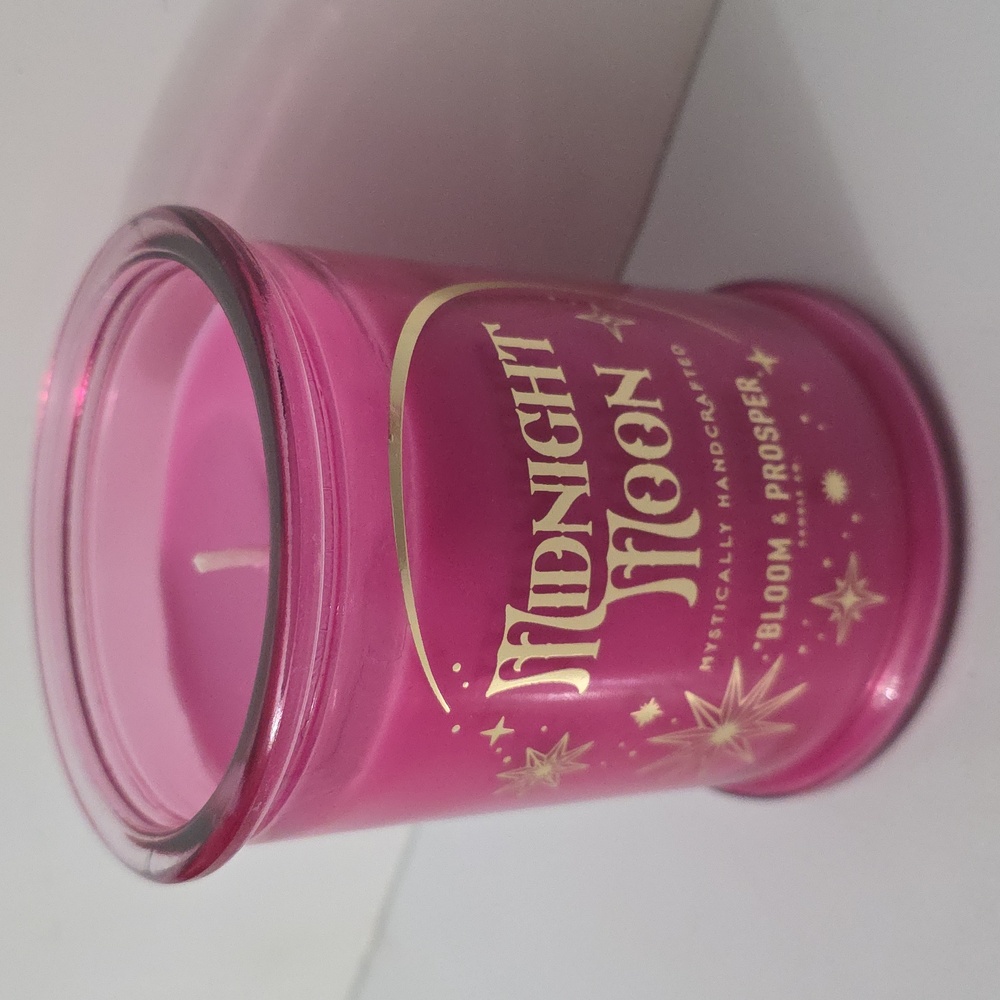 Bloom & Prosper 1-Wick Midnight Moon Pink Candle, 15.7 oz, NWT